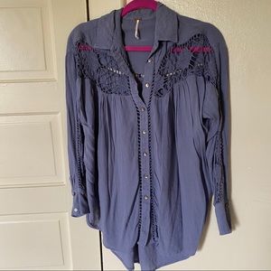 Free People Lace Blouse